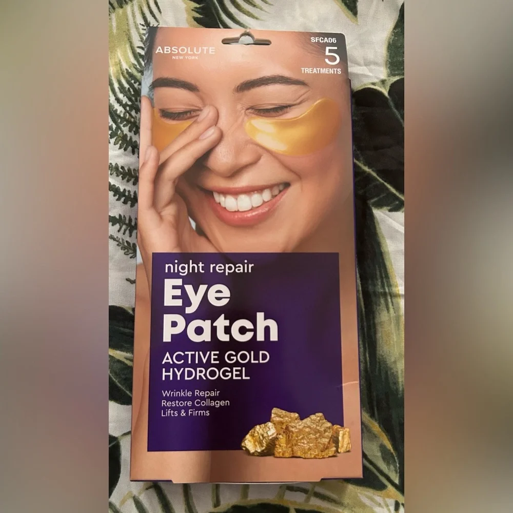 Absolute New Yorkt Active Gold Hydrogel Night Repair Eye Patches (5 Pairs)